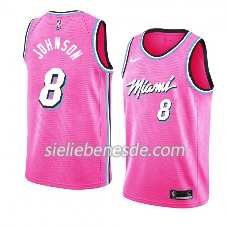 Herren NBA Miami Heat Trikot Tyler Johnson 8 2018-19 Nike Pink Swingman